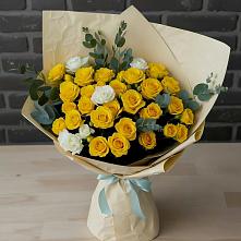 Букет цветов из:  Розы #REPLACE_PRED# Посёлок имени М. И. Калинина