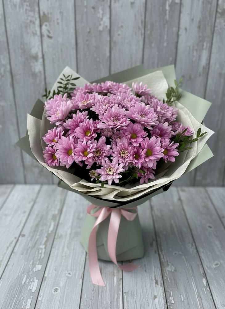 Букет цветов из: Хризантемы в Посёлок имени М. И. Калинина