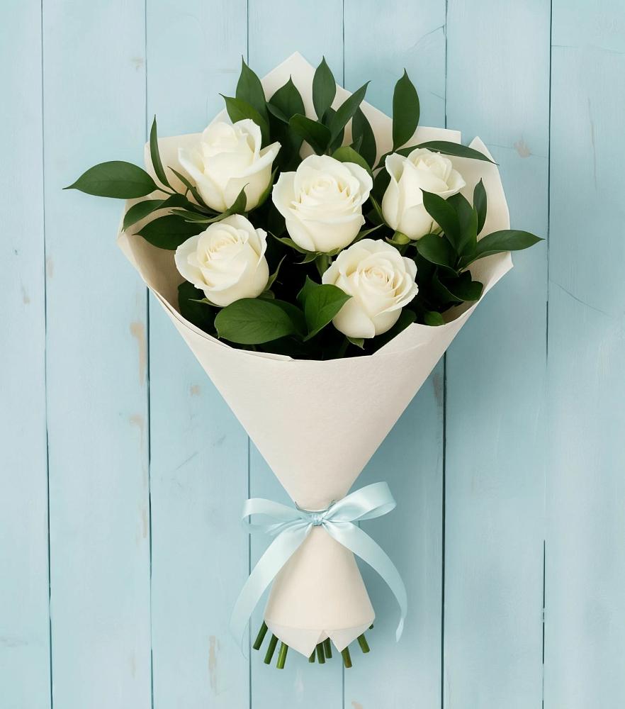 Букет цветов из: Розы в Посёлок имени М. И. Калинина