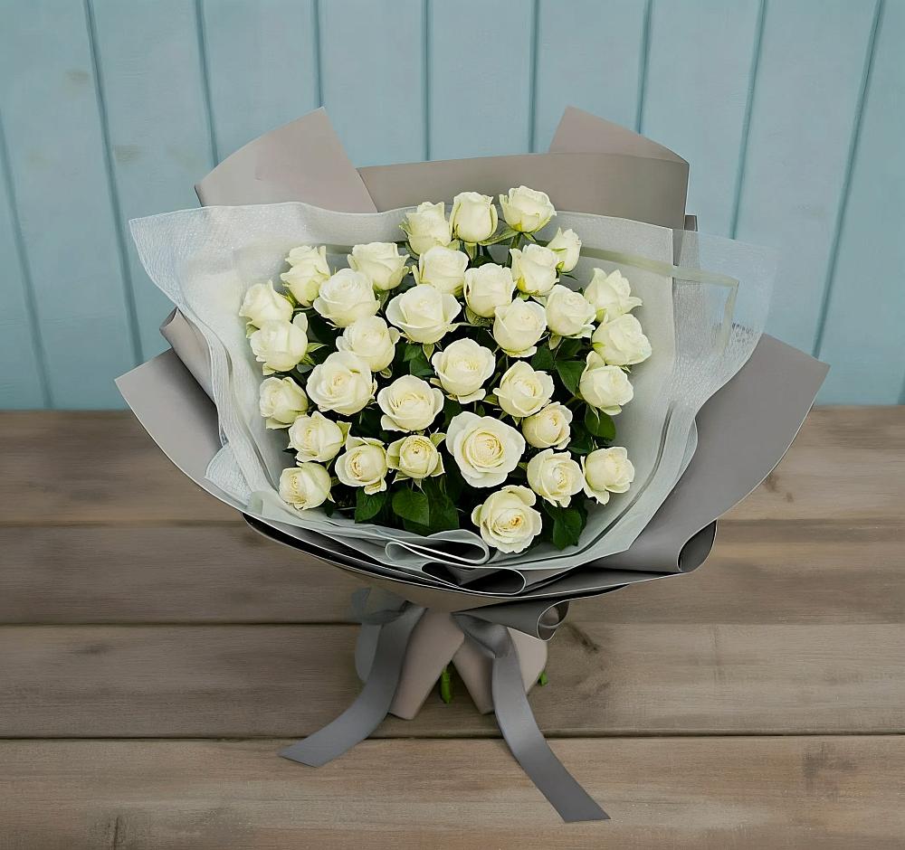 Букет Белоснежная нежность в Посёлок имени М. И. Калинина