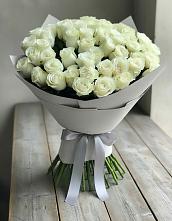 Букет 35 Белых роз в Посёлок имени М. И. Калинина