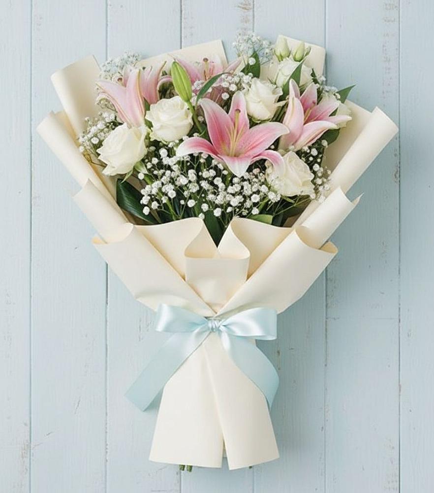 Букет цветов из: Лилии в Посёлок имени М. И. Калинина