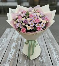 Букет цветов из:  Розы и Хризантемы #REPLACE_PRED# Посёлок имени М. И. Калинина