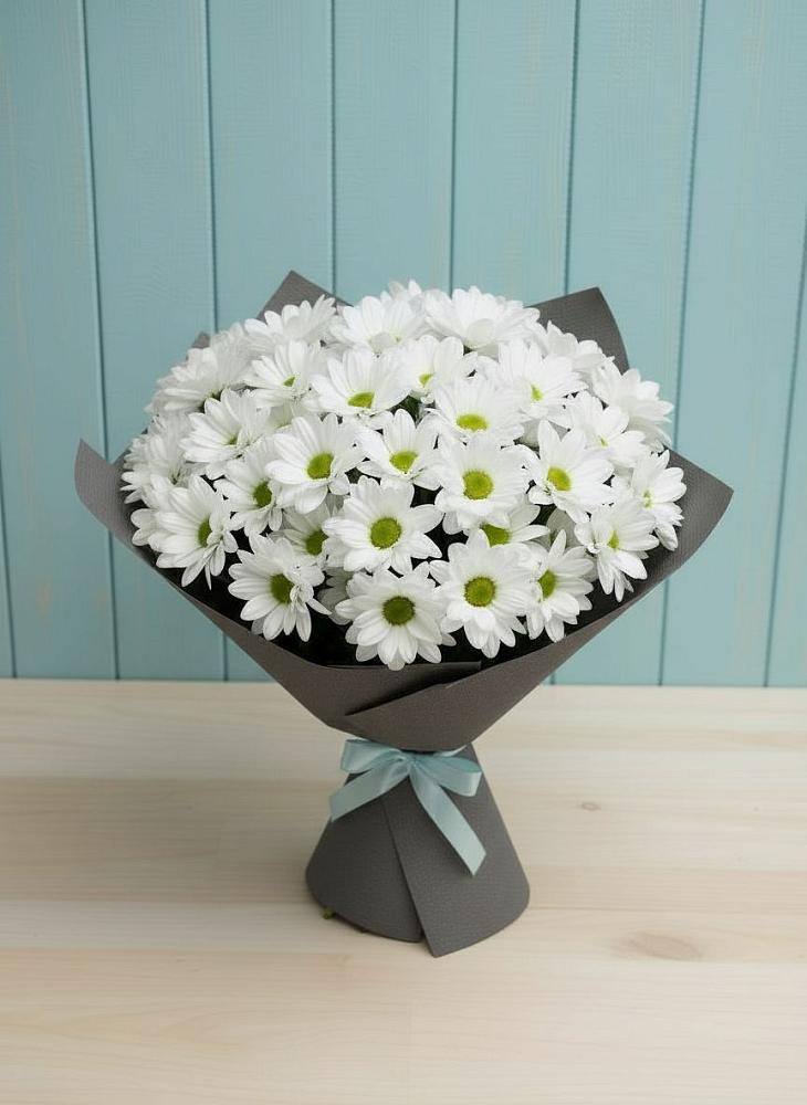 Букет цветов из: Хризантемы в Посёлок имени М. И. Калинина