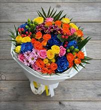 Букет цветов из:  Розы и Хризантемы #REPLACE_PRED# Посёлок имени М. И. Калинина