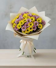 Букет цветов из:  Хризантемы в Посёлок имени М. И. Калинина