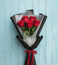 Букет цветов из:  Розы в Посёлок имени М. И. Калинина