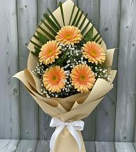 Букет цветов из:  Герберы в Посёлок имени М. И. Калинина