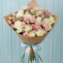 Букет цветов из:  Розы #REPLACE_PRED# Посёлок имени М. И. Калинина